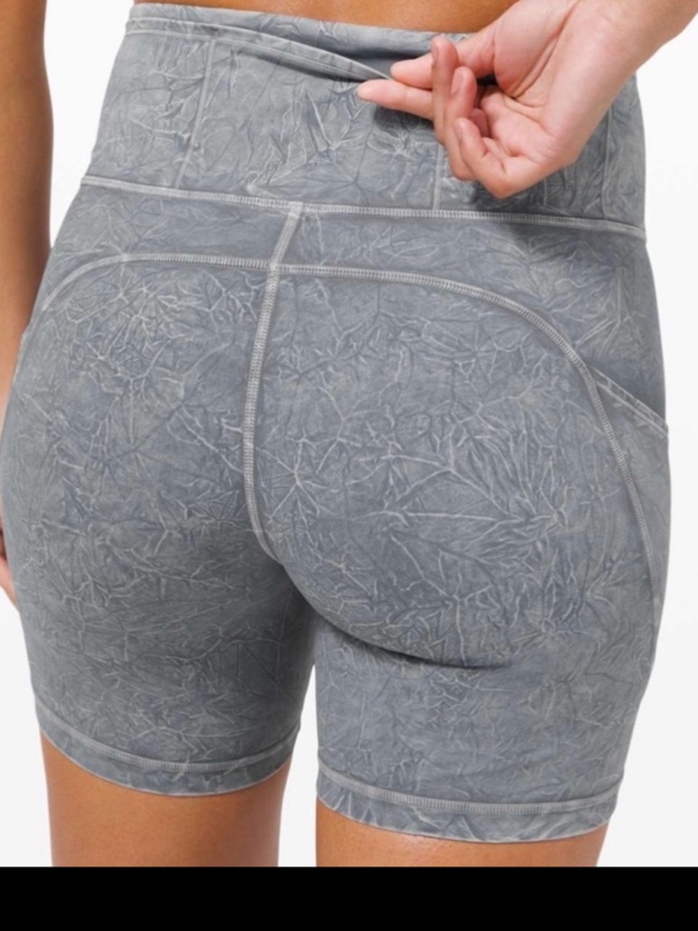 lululemon athletica Gray High-Rise Bike Shorts - Picture 2 of 6